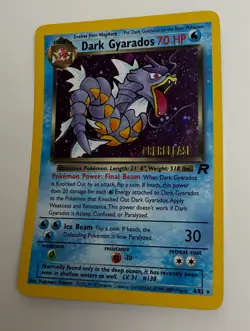 2000 WOTC POKEMON TEAM ROCKET DARK GYARADOS 8/82 PRERELEASE STAMPED PROMO HOLO E - Image 5