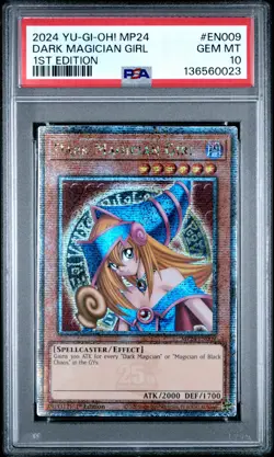 Dark Magician Girl Yugioh 2024 MP24-EN009 Quarter Century Secret Rare 1st PSA 10 - Image 1
