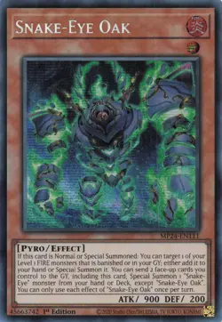 Yugioh MP24-EN111 - Snake-Eye Oak - Secret Rare - Image 1