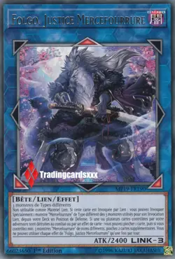 ♦Yu-Gi-Oh!♦ Folgo, Justice Mercefourrure (Fur Hire) : MP19-FR190 -VF/Rare- - Image 1