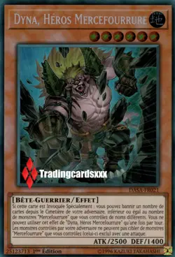 ♦Yu-Gi-Oh!♦ Dyna, Heros Mercefourrure (Fur Hire) : DASA-FR021 -VF/Secret Rare- - Image 1