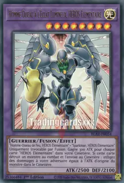 ♦Yu-Gi-Oh!♦ Homme-Oiseau a l'Eclat Lumineux, HEROS Elementaire : BLAR-FR054 UR - Image 1