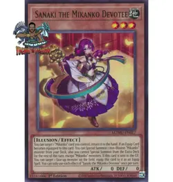 Yugioh! 1x Sanaki the Mikanko Devotee MZMU-EN017 Ultra Rare 1st Ed NM - Image 1