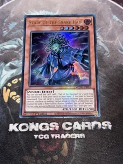 MZMU-EN003 Stare of the Snake Hair Ultra Rare Yu-Gi-Oh! NEW - Image 1