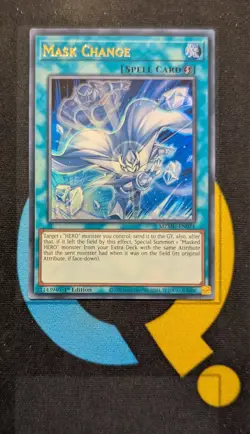 MZMU-EN071 Mask Change Ultra Rare 1st Edition YuGiOh - Image 1