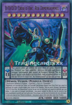 Yu-Gi-Oh! D/D/D/D Crise d'Arc, Roi Dimensionnel : UR DOOD-FR035 - Image 1