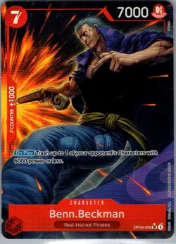 Benn.Beckman (Alt Art) OP09-009 English Emperors in the New World - One Piece NM - Image 1