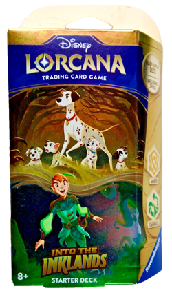 Disney Lorcana Into the Inklands Starter Deck 101 Dalmatians Peter Pan 2 Booster - Image 2
