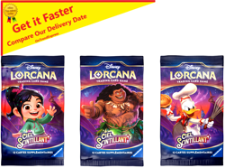 3 x Disney Lorcana TCG Shimmering Skies Booster Pack NEW - Image 1