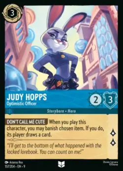 Judy Hopps-Optimistic Officer 157/204 Fabled Non-Foil Disney Lorcana - Image 1