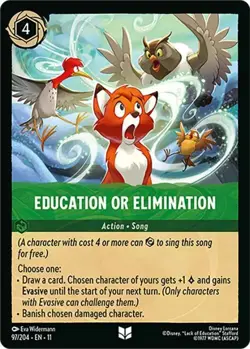 Education or Elimination 97/204 Winterspell Non-Foil Disney Lorcana - Image 1