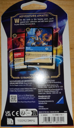 Disney Lorcana The First Chapter Sleeved Blister Booster Pack |BRAND NEW SEALED 4050368981721 - Image 2