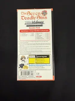 WEISS SCHWARZ TCG: THE SEVEN DEADLY SINS Booster Box (20 Packs) SEALED - Image 3