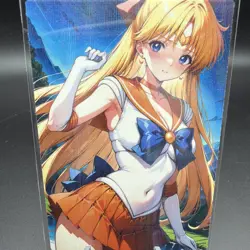 Minako Aino Sailor Venus Anime Waifu Card Doujin ACG Goddess Holo - Image 1