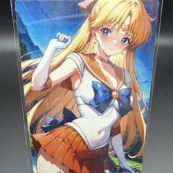 Minako Aino Sailor Venus Anime Waifu Card Doujin ACG Goddess Holo - Image 2