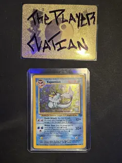 Pokemon TCG Vaporeon Holo Rare Card 12/64 Jungle Set WOTC 1999 - Image 1