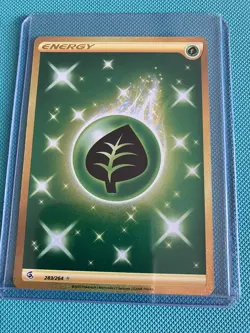 Grass Energy 283/264 Fusion Strike Holo Card Secret Rare Pokemon TCG NM - Image 1