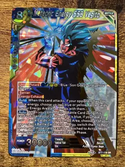 Meteoric Energy SSB Vegito BT7-118 SR Dragon Ball Super Card Foil - Image 1
