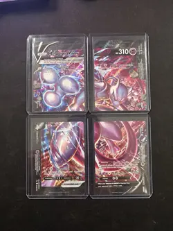 Mewtwo v Union Full Set SWSH159, SWSH160, SWSH161, SWSH162 Pokemon Cards - Image 1