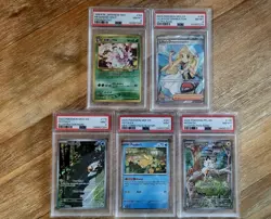 PSA graded Pokemon cards (5 Card Lot) - Image 1