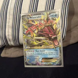 Pokemon TCG 2016 M Gyarados EX Ultra Rare Holo Breakpoint Card 27/122 - LP - Image 1