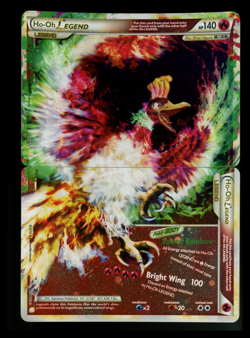Ho-Oh Legend 111/123 112/123 HeartGold SoulSilver 2010 Top & Bottom Pokemon Card - Image 1