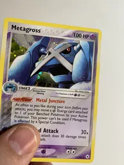 Metagross 11/101 Holo EX Hidden Legends Pokemon Card 2004 - Image 2