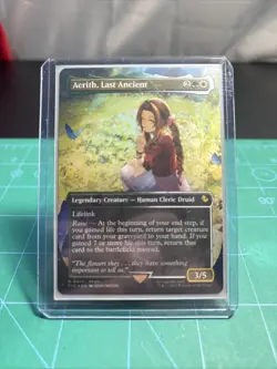 Aerith Last Ancient Borderless Chocobo Track Foil Card #0471 MTG LP - Image 1