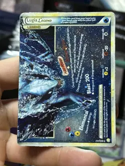 Lugia Legend 113/123 114/123 HeartGold SoulSilver 2010 Top & Bottom Pokemon Card - Image 3