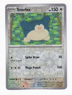 Snorlax 144/191 Surging Sparks 2024 Reverse Holo Pokemon Card Near Mint NM - Image 1