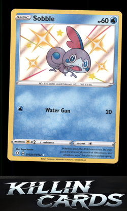 Sobble SV025/SV122 Pokemon Shiny Holo Rare Shining Fates: Shiny Vault Card NM - Image 1