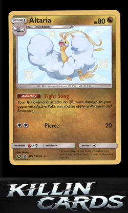 Altaria SV37/SV94 Pokemon Shiny Holo Rare Hidden Fates: Shiny Vault Card NM - Image 1