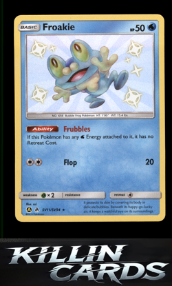 Froakie SV11/SV94 Pokemon Shiny Holo Rare Hidden Fates: Shiny Vault Card NM - Image 1