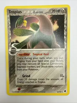 Tropius 23/101 EX Dragon Frontiers Regular Rare Delta Species Pokemon Card - Image 3