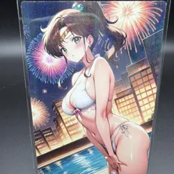 Makoto Kino Sailor Jupiter Anime Waifu Card Doujin ACG Goddess Holo - Image 1