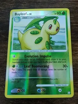 Bayleef 41/123 Mysterious Treasures Pokemon Reverse Holo Card - Image 1