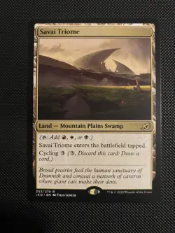 MTG Magic the Gathering Savai Triome (253/403) Ikoria Lair of Behemoths LP - Image 1