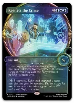 Reenact the Crime (Showcase) #297 (Foil) (NM) Murders Karlov Manor MKM Magic MTG - Image 1