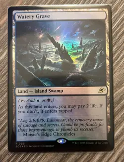 Watery Grave FOIL 261 Edge of Eternities EOE MTG Rare Land Unplayed Mint M/NM - Image 1