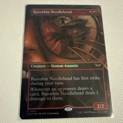 NM Razorkin Needlehead Borderless English MTG Duskmourn House Of Horrors foil - Image 1