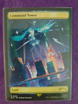 MTG Secret Lair Hatsune Miku Command Tower Non Foil Borderless - Image 1