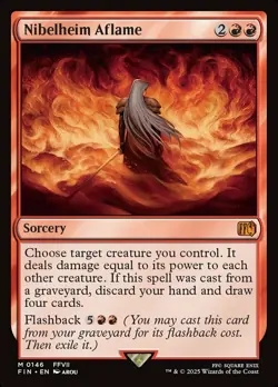 1x Nibelheim Aflame - Foil Light Play MTG Magic - Kid Icarus - - Image 1