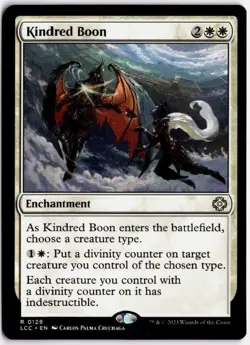 MTG - Kindred Boon #129 - Commander: The Lost Caverns of Ixalan - Near Mint - Image 1