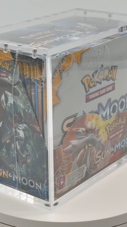 Pokemon TCG Sun & Moon Base Set Booster Box Sealed w/ Acrylic Case - Image 2
