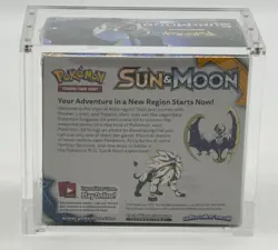 Pokemon TCG Sun & Moon Base Set Booster Box Sealed w/ Acrylic Case - Image 4