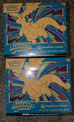 Pokemon Center Ascended Heroes PC ETB LOT OF 2 -- IN HAND - Image 1