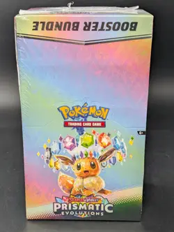 Pokemon SV8.5 Prismatic Evolutions Factory Sealed Booster Bundle Display Case - Image 1