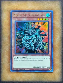 Yugioh Manju of the Ten Thousand Hands GFP2-EN099 Ultra Rare 1st Ed NM - Image 1