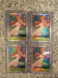 4x Nami OP08-106 SR (1 Playset) Two Legends One Piece TCG English NM Foil - Image 1