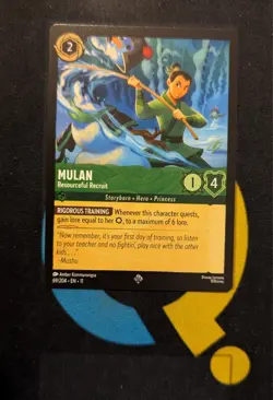 Mulan - Resourceful Recruit 69/204 Super Rare Disney Lorcana Winterspell - Image 1